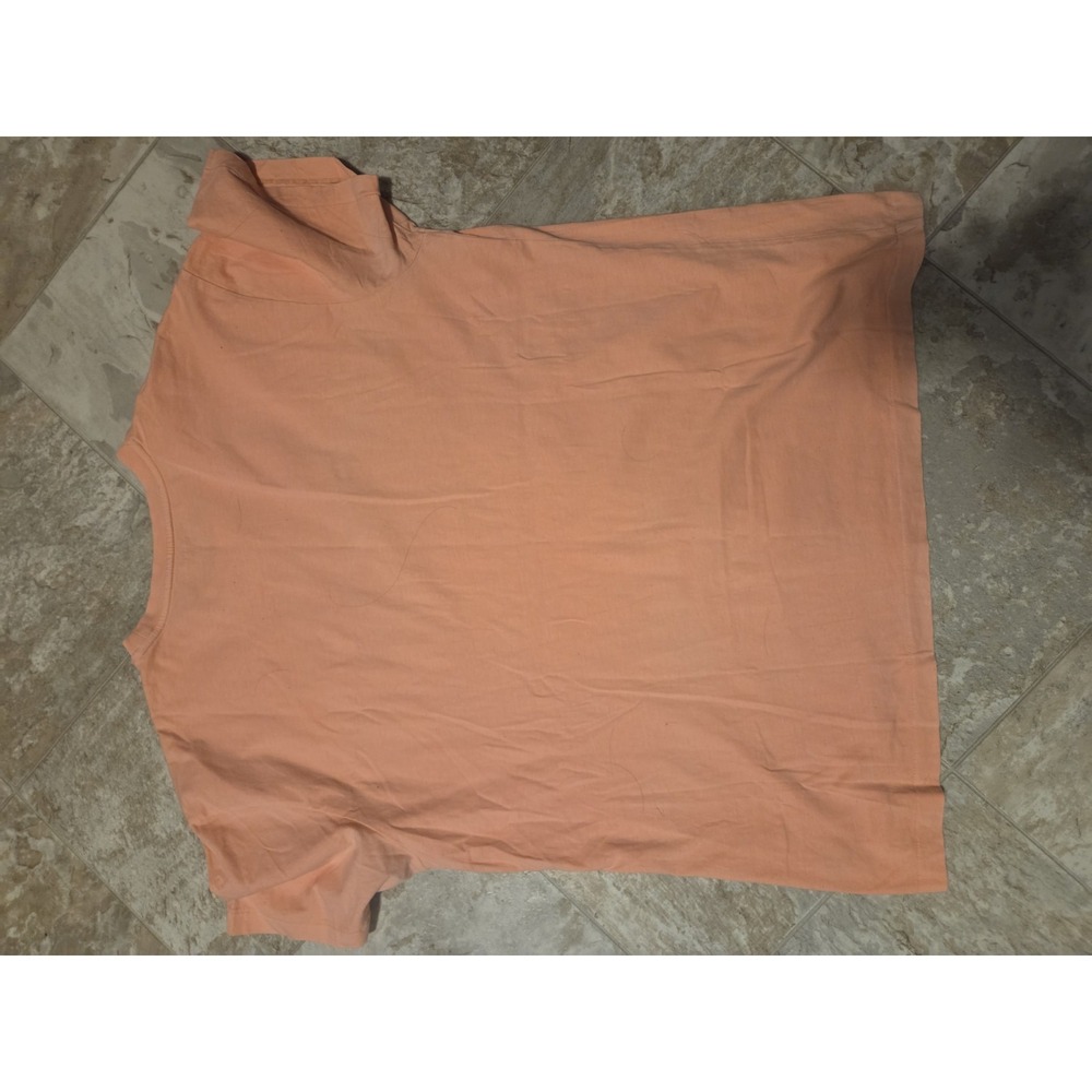 Polo Ralph Lauren Crew Neck Pocket Tee Orange Peach Size L - Picture 4 of 4